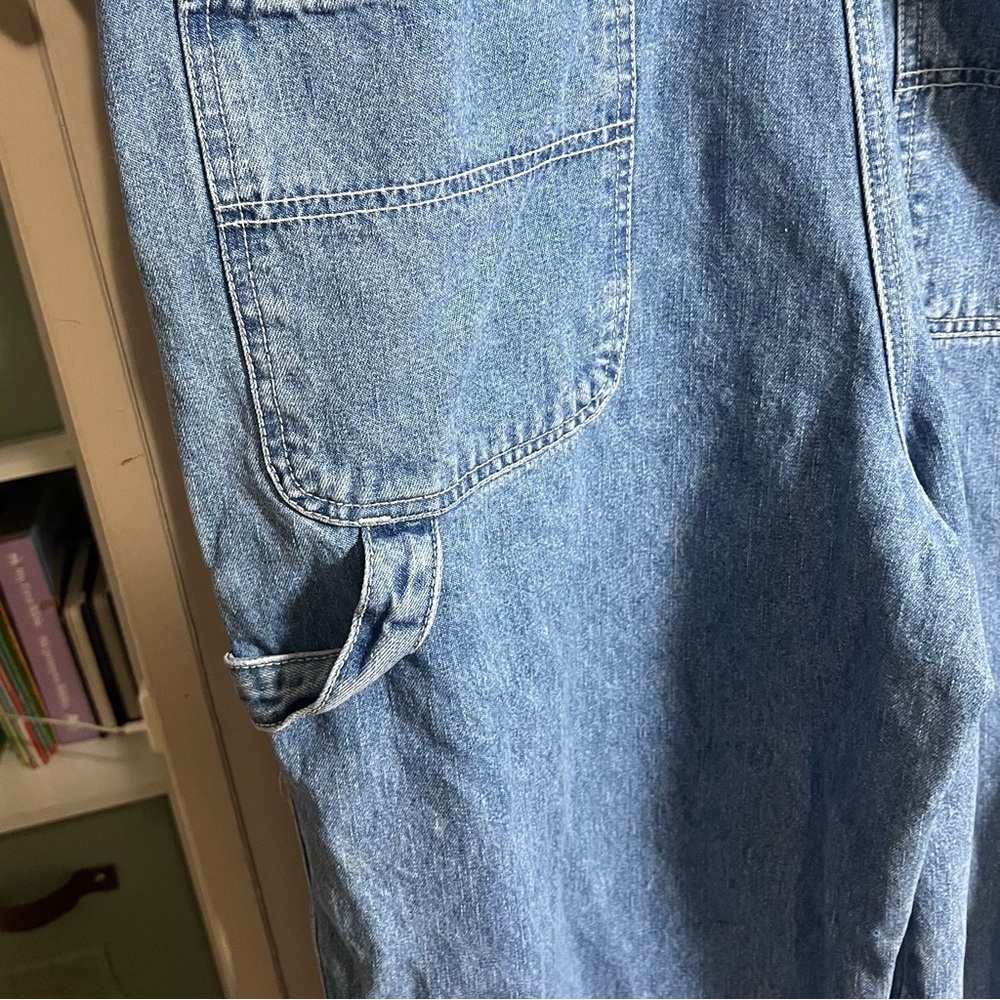 Vintage 90s Calvin Klein Carpenter Denim Bib Overalls - Picture 12 of 14